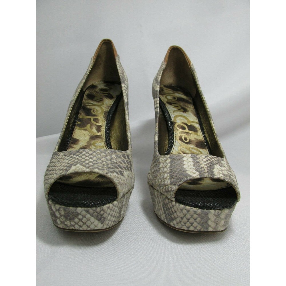 Sam Edelman "Tacoma" Peep Toe Heels - Picture 2 of 12